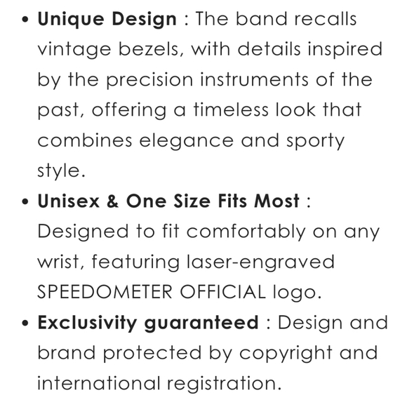 Speedometer Official Vintage Steel Matt Blue bracelet - Picture 6 of 6